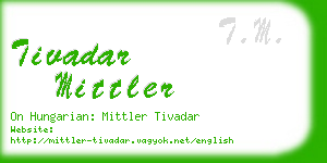 tivadar mittler business card